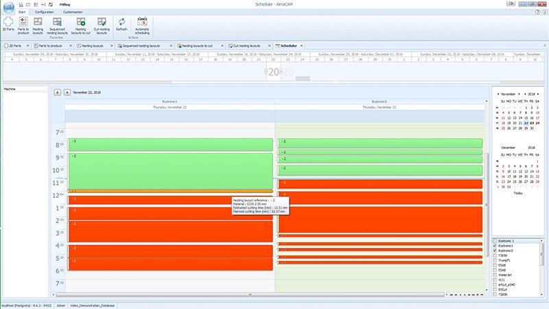 Almacam: Workshop Seat und Scheduler