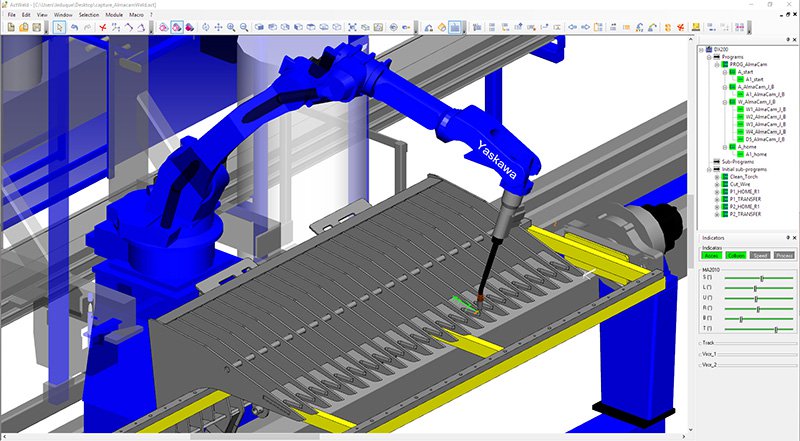 Almacam weld programmazione offline